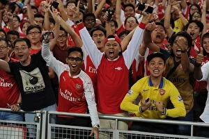Images Dated 18th July 2015: Arsenal Fans Unite Before Asia Trophy Clash Against Everton, Singapore 2015