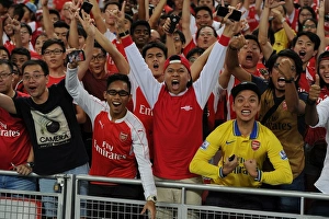 Arsenal V Everton - Asia Trophy 2015-16 Prints: Arsenal Fans Unite Before Asia Trophy Clash Against Everton, Singapore 2015
