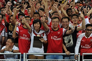 Arsenal V Everton - Asia Trophy 2015-16 Prints: Arsenal Fans Unite: Gathering Before Arsenal vs