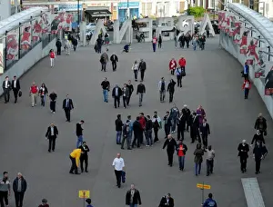Arsenal Swansea City 2014/15 Prints: Arsenal Fans Unite: Gathering Before Arsenal vs Swansea City, Premier League 2014/15