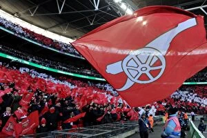 Images Dated 25th February 2018: Arsenal Fans Unite: Wembley Stadium Showdown - Arsenal vs Manchester City Carabao Cup Final