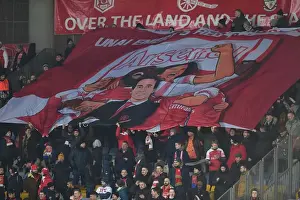 BATE Borisov V Arsenal 2018-19 Prints: Arsenal Fans United: Banner at BATE Borisov vs Arsenal UEFA Europa League Match