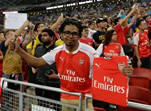 Arsenal Fan's Unwavering Passion: Arsenal v Singapore XI, Barclays Asia Trophy, Kallang, Singapore (July 15, 2015)