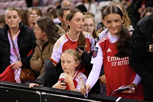 Manchester United Women V Arsenal Women 2023-24 Prints: Arsenal Fans Watch Manchester United vs
