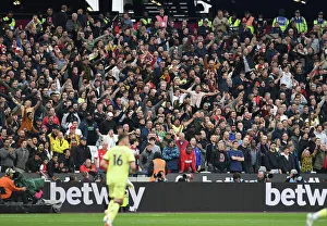 Arsenal Fans at West Ham United vs Arsenal, Premier League 2021-22