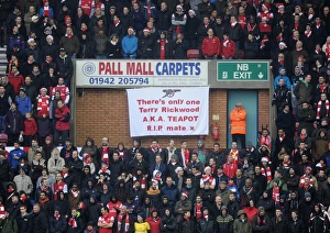 Wigan Athletic V Arsenal 2012-13 Prints: Arsenal fans. Wigan Athletic 0: 1 Arsenal