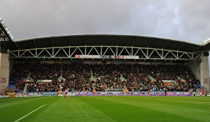 Wigan Athletic V Arsenal 2011-12 Prints: Arsenal Fans at Wigan Athletic vs Arsenal, Premier League 2011-12