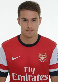 Arsenal FC 2013-14 Squad: Aaron Ramsey at Team Photocall