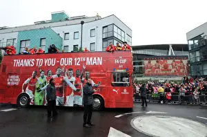 Arsenal FA Cup Final Victory Parade 2014-15 Prints: Arsenal FC: 2014-15 FA Cup Champions - Victory Parade at Emirates Stadium