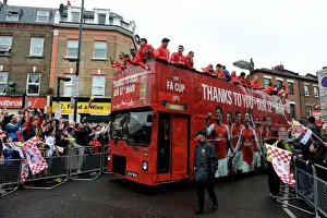 Arsenal FA Cup Final Victory Parade 2014-15 Prints: Arsenal FC: 2014-15 FA Cup Victory Parade - Celebrating Our Glory: Arsenal FA Cup Final Victory Parade 2014-15