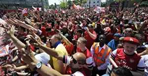 Arsenal FC: 2014 FA Cup Victory Parade - Champions Celebrate with the Trophy