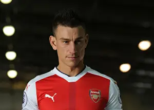 1st Team Photocall 2016-17 Prints: Arsenal FC 2016-17 Squad: Laurent Koscielny at Team Photocall