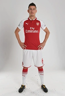 Arsenal 1st Team Photocall 2017-18 Prints: Arsenal FC 2017-18: Laurent Koscielny's Portrait