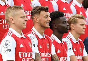 Images Dated 4th October 2022: Arsenal FC 2022-23: Ben White Takes Charge - New Season First Team Squad Photo