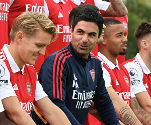 Images Dated 4th October 2022: Arsenal FC 2022-23 First Team Squad: Mikel Arteta's Leadership