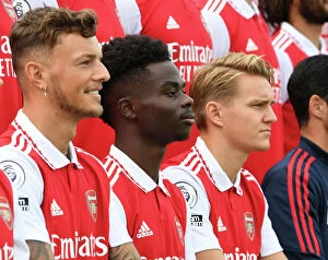 Images Dated 4th October 2022: Arsenal FC 2022-23 First Team Squad: Bukayo Saka as New Team Leader
