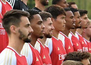 Men's Team Photo 2023-24 Collection: Arsenal FC 2023-24: Unity and Determination - The First Team's Reveal