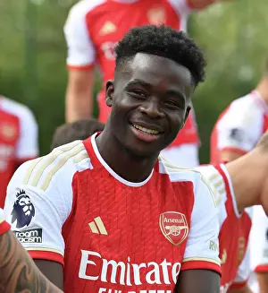 Men's Team Photo 2023-24 Prints: Arsenal FC 2023-24: Unity and Determination - The First Team's Reveal