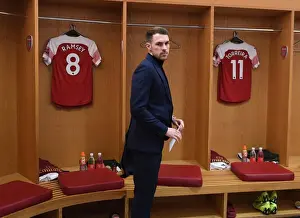 Arsenal V Chelsea 2018-19 Prints: Arsenal FC: Aaron Ramsey's Pre-Match Routine vs Chelsea FC (Arsenal v Chelsea 2018-19)
