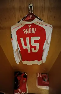 Arsenal V Hull City - FA Cup 2015-16 Prints: Arsenal FC: Alex Iwobi's Pre-Match Focus in the Home Changing Room (FA Cup: Arsenal vs Hull City)