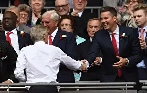 Arsenal V Chelsea - FA Cup Final 2017 Prints: Arsenal FC: Arsene Wenger and Josh Kroenke Celebrate FA Cup Victory over Chelsea