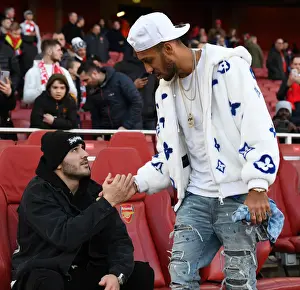 Arsenal FC: Aubameyang and Kolasinac Pre-Match Huddle vs Sheffield United (Premier League, 2019-20)