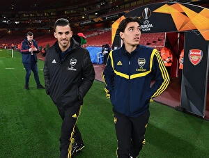 Images Dated 24th October 2019: Arsenal FC: Bellerin and Ceballos Unite Ahead of Europa League Showdown