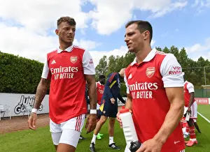 Arsenal FC: Ben White and Cedric Train Ahead of 2022-23 Season - Pre-Season Friendly vs Ipswich Town