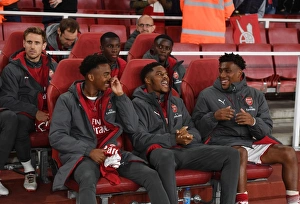 Arsenal FC Bench: Joe Willock, Chuba Akpom, Alex Iwobi - Carabao Cup 2017-18