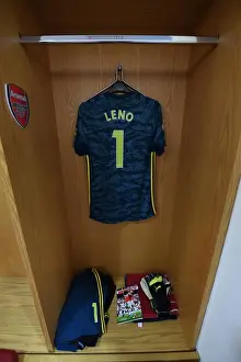Arsenal FC: Bernd Leno Prepares for Aston Villa Clash in Emirates Stadium Changing Room (2019-20)