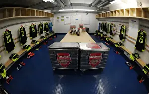 Arsenal FC in the Changing Room Before UEFA Champions League Match Against FC Basel (2016-17)