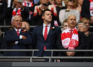 Arsenal FC: Chips Keswick, Josh Kroenke, and Ivan Gazidis at the FA Cup Final vs Chelsea, 2017