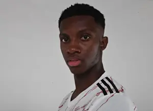 1st Team Photocall 2020-21 Prints: Arsenal FC: Eddie Nketiah at 2020-21 First Team Photocall