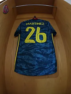 Arsenal V Leeds United FA Cup 2019-20 Prints: Arsenal FC: Emi Martinez in the Changing Room before FA Cup Match against Leeds United