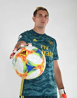 Arsenal Photocall 2019-20 Prints: Arsenal FC: Emiliano Martinez at Arsenal's 2019-20 Photocall