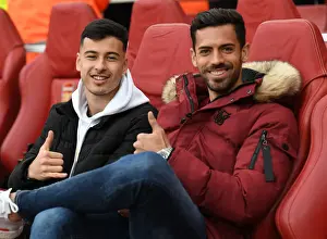 Arsenal FC: Gabriel Martinelli and Pablo Mari Prepare for Arsenal v Everton Premier League Clash at Emirates Stadium