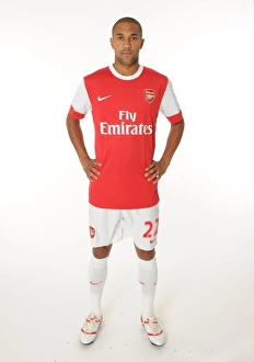 Previous Season Players Prints: Arsenal FC: Gael Clichy at 2010 Membersday, Emirates Stadium