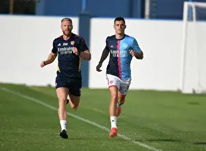 Arsenal FC: Granit Xhaka's Training Session before Arsenal vs AC Milan, Dubai Super Cup 2022-23