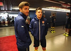 Images Dated 26th July 2014: Arsenal FC: Hector Bellerin and Jon Toral Pre-Season Training, New York Red Bulls 2014