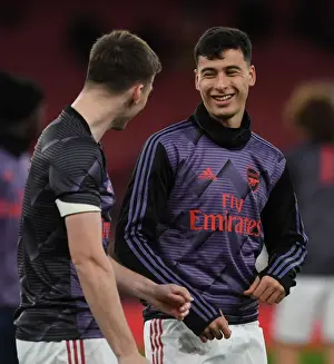 Arsenal FC: Kieran Tierney and Gabriel Martinelli Pre-Match Huddle vs Brighton & Hove Albion (2019-20)