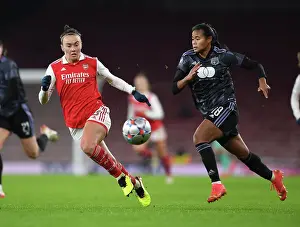 Arsenal Women V Olympique Lyonnais 2022-23 Prints: Arsenal FC: Kim Little's Champion Showdown Shirt vs