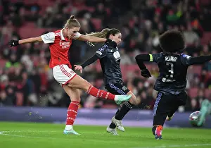 Arsenal Women V Olympique Lyonnais 2022-23 Prints: Arsenal FC: Kim Little's Champions League Shirt Before Clash with Olympique Lyonnais (December 2022)