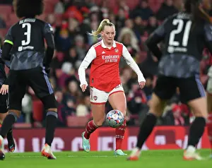 Arsenal Women V Olympique Lyonnais 2022-23 Prints: Arsenal FC: Kim Little's Focus Before Arsenal vs Olympique Lyonnais - UEFA Women's Champions League (2022-23)
