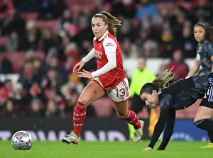 Arsenal Women V Olympique Lyonnais 2022-23 Prints: Arsenal FC: Kim Little's Showdown Shirt Against Olympique Lyonnais in Champions League (December 2022)