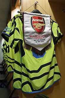 Arsenal FC in the Locker Room: Pre-Season Clash Against Manchester United, MetLife Stadium 2023