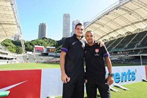 Arsenal FC: Mannone and Walcott Pre-Match, Kitchee 2012