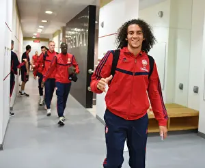 Arsenal V Burnley 2019-20 Prints: Arsenal FC: Matteo Guendouzi's Focus Before Arsenal v Burnley (2019-20)