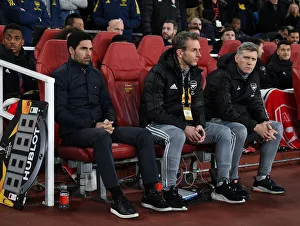 Arsenal V Olympiacos 2019-20 Prints: Arsenal FC: Mikel Arteta and Co