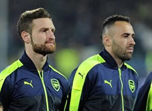 Images Dated 1st November 2016: Arsenal FC: Mustafi and Ospina Prepare for Ludogorets Clash in Champions League