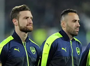 PFC Ludogorets Razgrad V Arsenal 2016-17 Prints: Arsenal FC: Mustafi and Ospina Prepare for Ludogorets Clash in Champions League